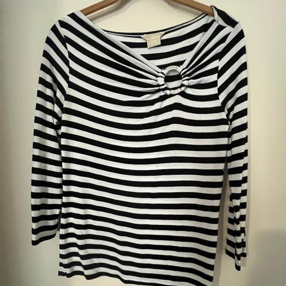 Michael Kors Striped Top Size Petite Small